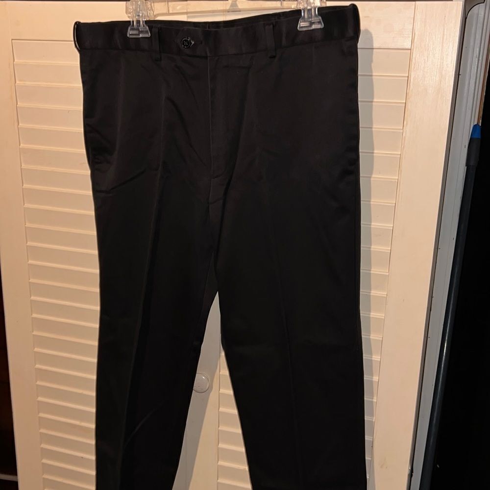 Black dress pants size 34 x 30, flat front